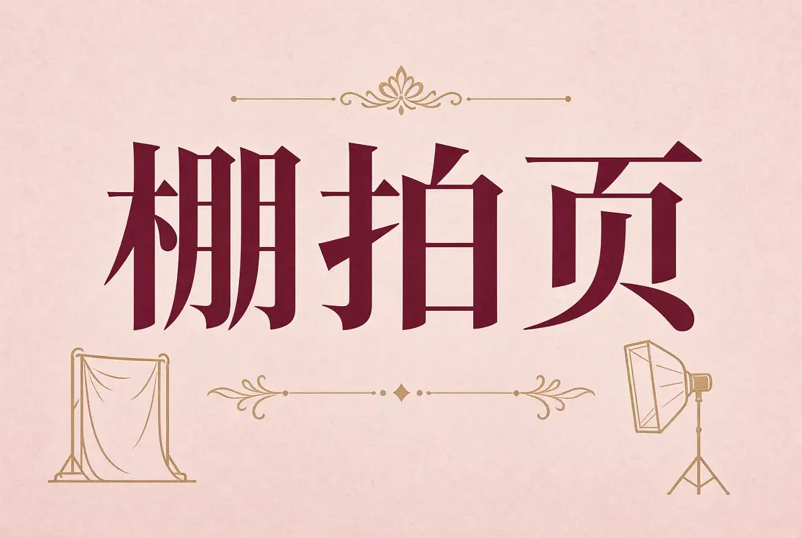 棚内摄影现场